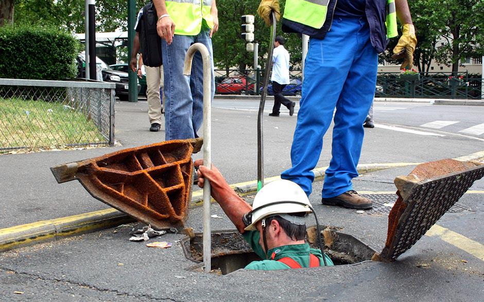 travaux assainissement Le Thillay